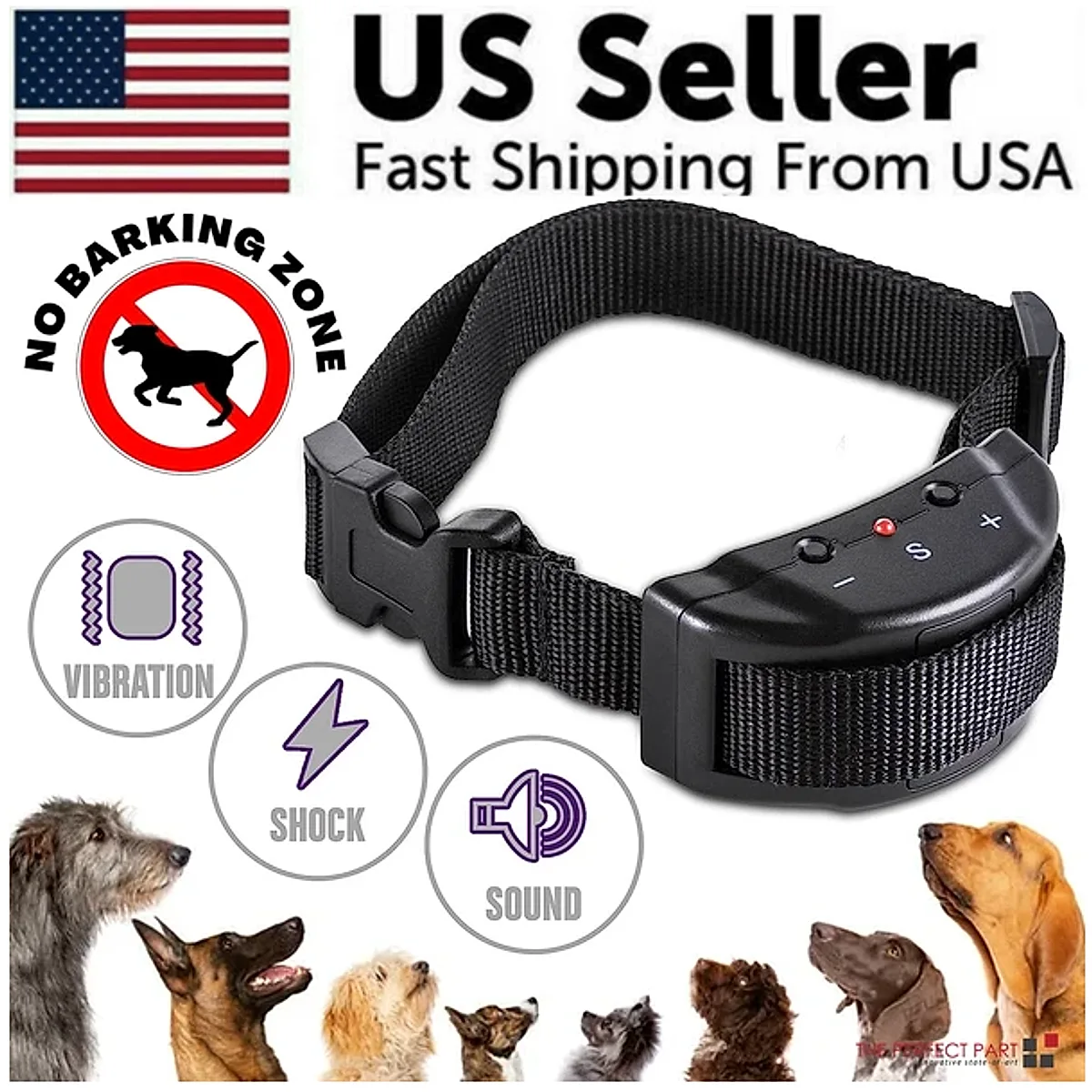Automatic Anti Bark Barking Dog Shock Control Collar Device Large Medium Small - Image 6