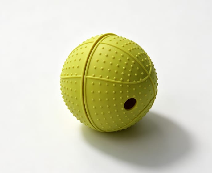 Dog Treat Dispensing Ball Toy - Interactive Chew
