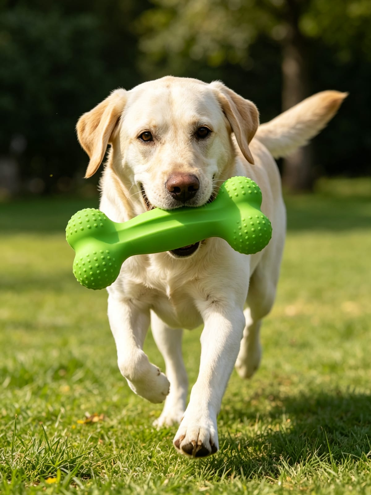 Dog Rubber Bone Chew Toy - Dental & Training - Image 4