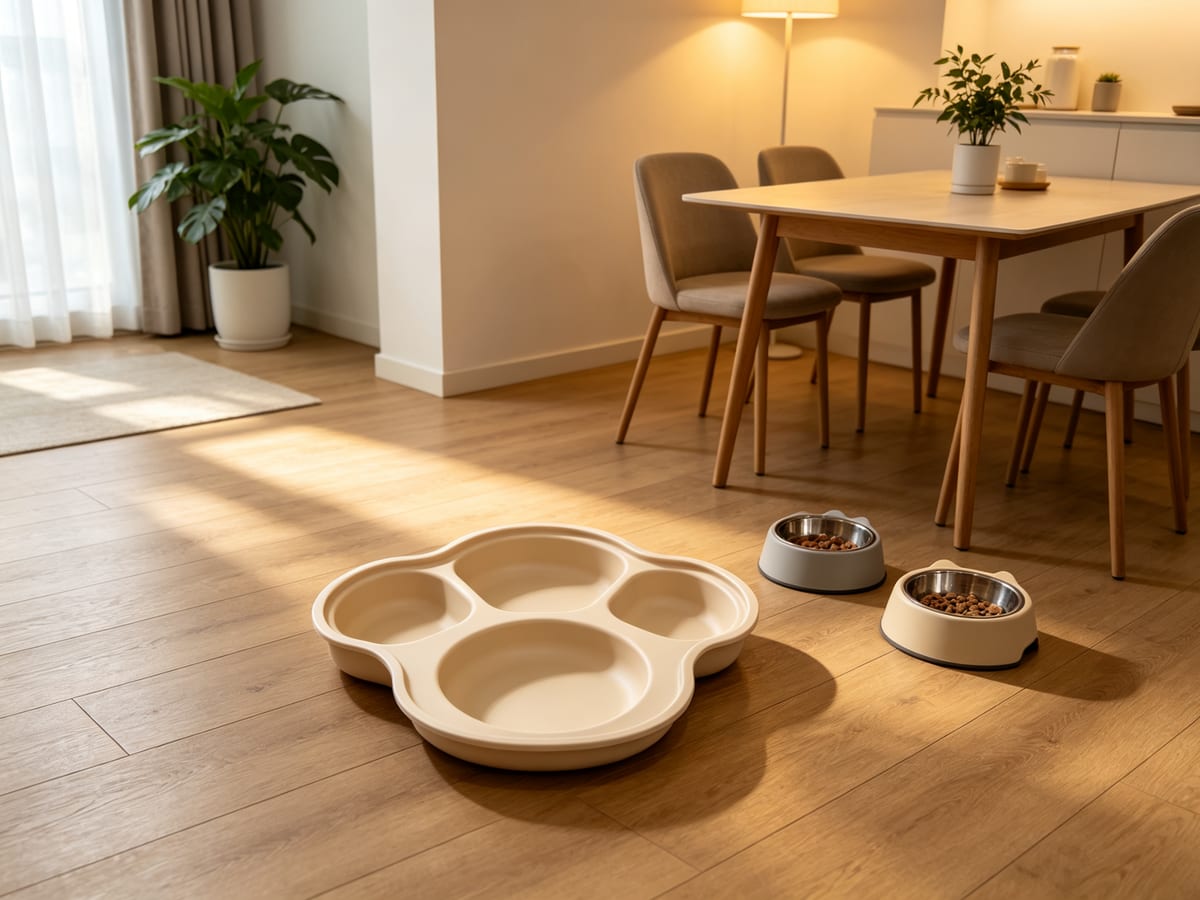 Cat Slow Feeder Mat - 4-Compartment Puzzle Bowl - Image 6